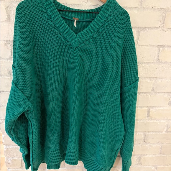 Free People Alli V-Neck Women's Sweater - Picture 4 of 5